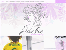 Tablet Screenshot of jackiemakeup.com.br